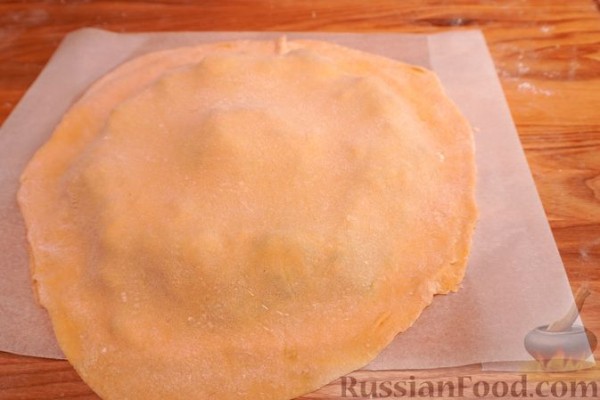 Пирог-рикотник "Подсолнух" со шпинатной начинкой