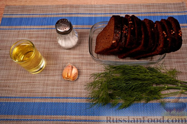Чесночные гренки к пиву