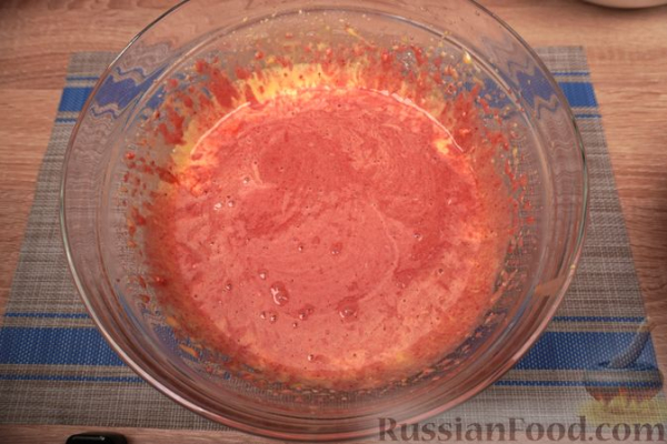 Суфле из клубники, с голубикой