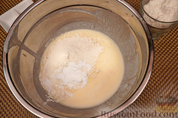 Оладьи с абрикосами