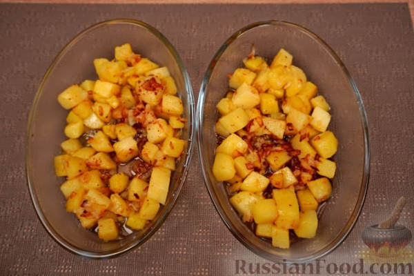 Омлет с картофелем, запечённый в духовке