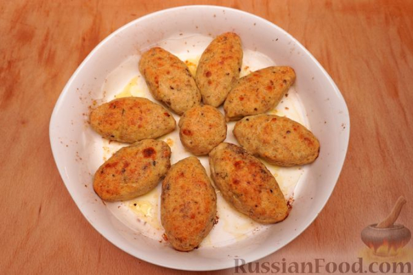 Куриные зразы с омлетом