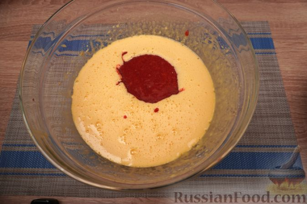 Суфле из клубники, с голубикой