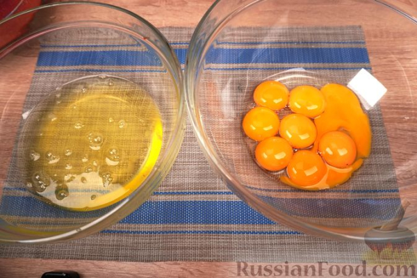 Суфле из клубники, с голубикой