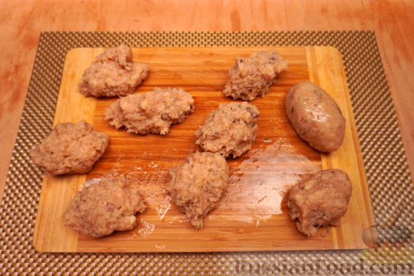 Куриные зразы с омлетом