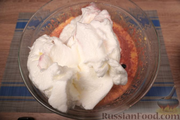 Суфле из клубники, с голубикой