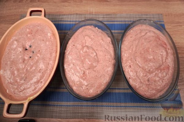 Суфле из клубники, с голубикой