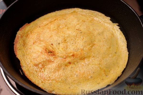 Куриные зразы с омлетом