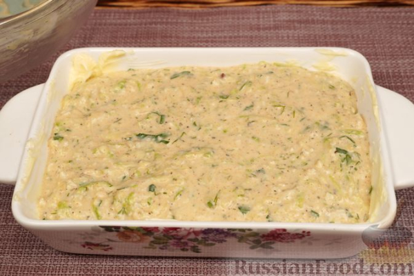 Запеканка из кабачков с брынзой