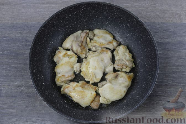 Птитим с курицей и шпинатом