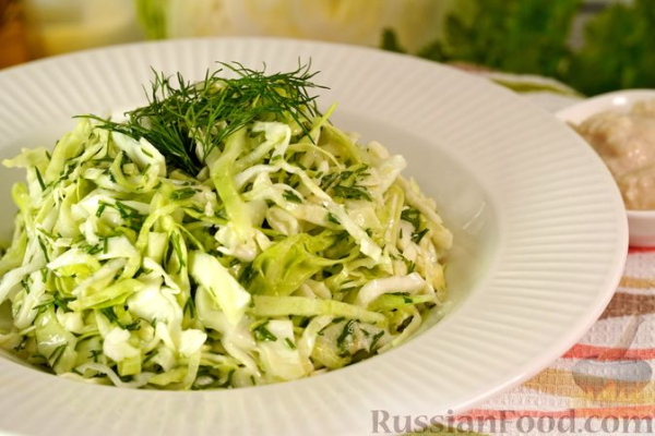 Капустный салат с хреном