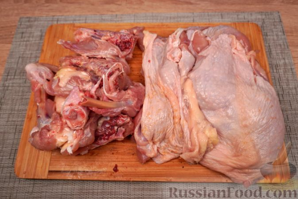 Куриный рулет с запечённым перцем и сыром
