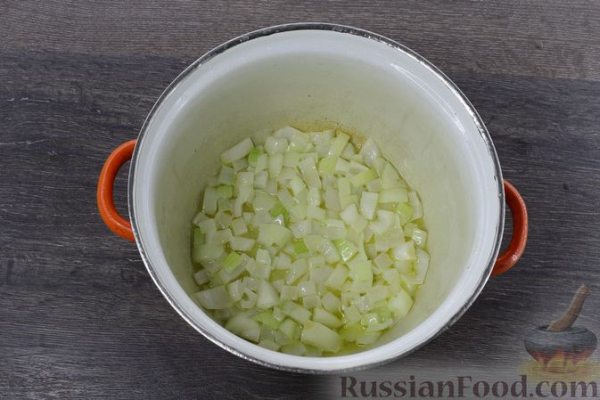 Овощной суп с картофельно-сырными галушками