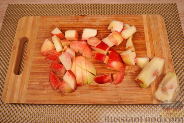 Творожные клёцки (турогомбоц) с персиками