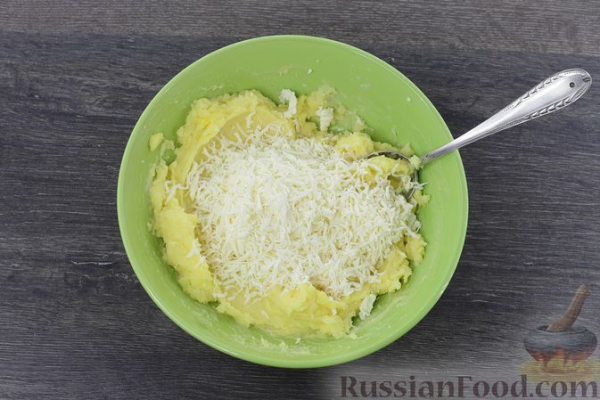 Овощной суп с картофельно-сырными галушками