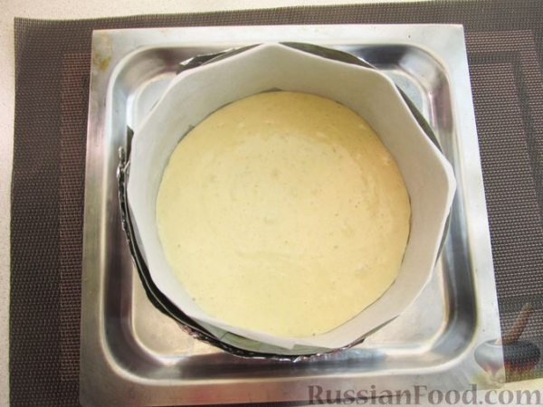 Заливной миндальный пирог с яйцами и зелёным луком (без муки)