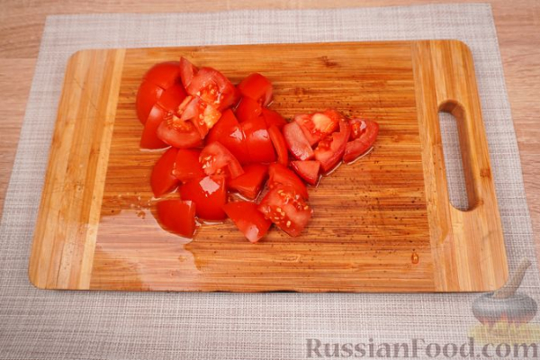 Говядина, тушенная с овощами и стручковой фасолью