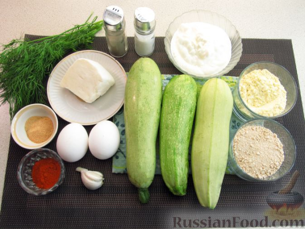Запечённые кабачки в сырной панировке