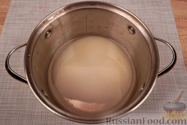 Сарагли с заварным кремом и персиками
