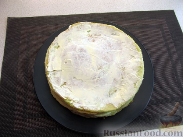 Закусочный кабачковый торт
