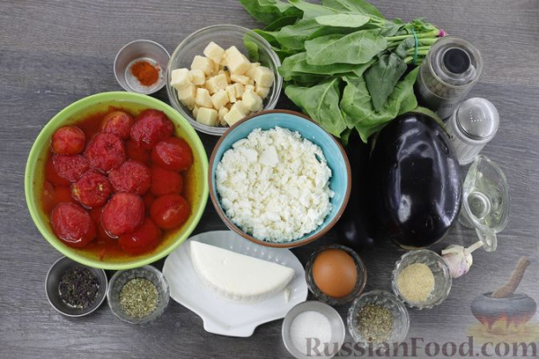 Рулетики из баклажанов с творогом и сыром