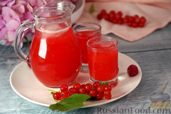 Смородиновый шербет с ягодным ассорти