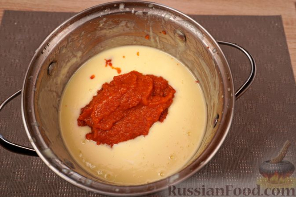 Абрикосовое мороженое с шоколадным ганашем