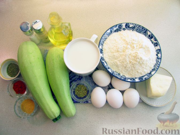 Блинные рулетики с кабачками и сыром (в духовке)