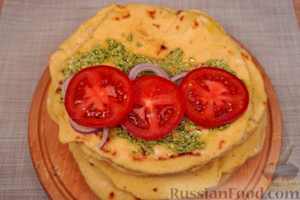 Гирос вегетарианский с баклажанами