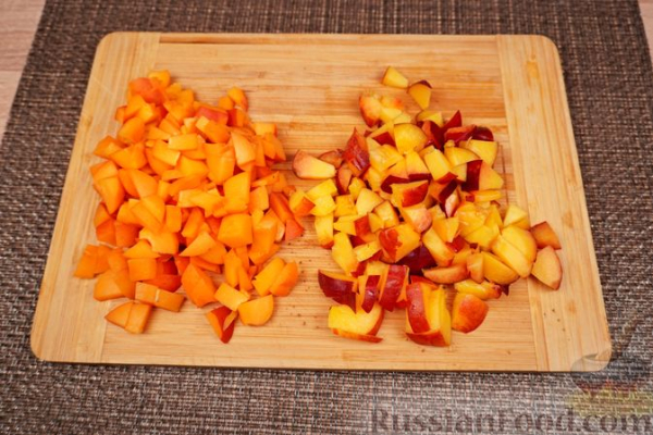 Плацинды с персиками и абрикосами (в духовке)