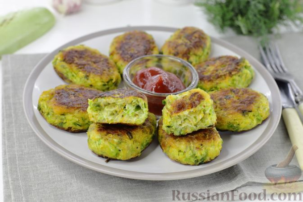 Котлеты с кабачками и картошкой