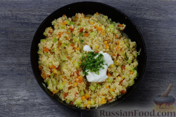 Овощное рагу с пшеном