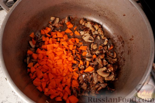 Суп из кабачков с грибами и кукурузой