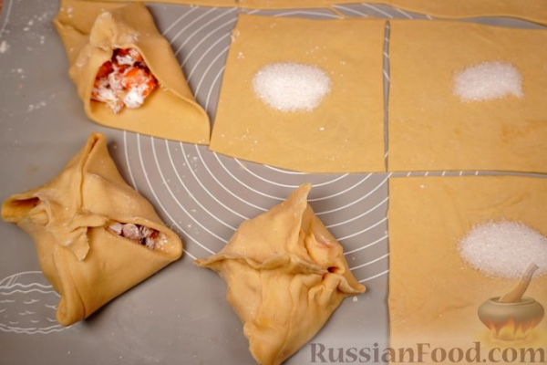 Плацинды с персиками и абрикосами (в духовке)