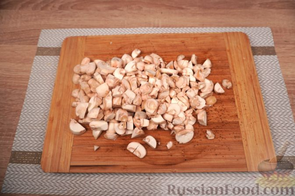 Запеканка из кабачков, с помидорами, беконом и сыром