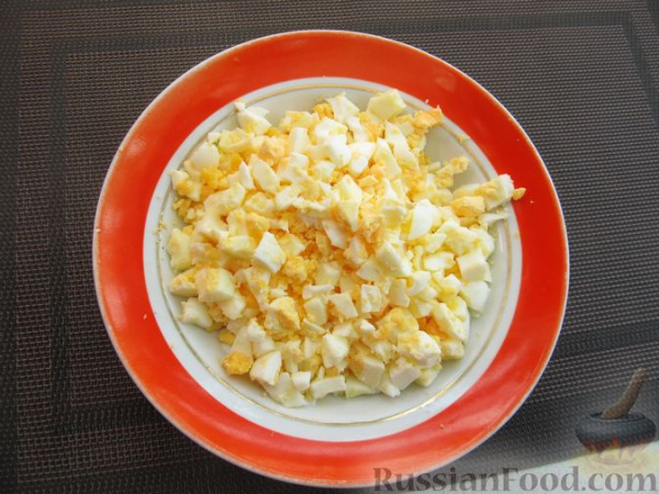 Заливной миндальный пирог с яйцами и зелёным луком (без муки)