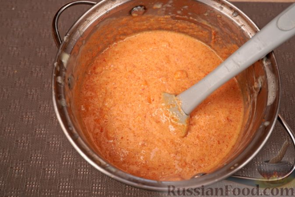 Абрикосовое мороженое с шоколадным ганашем