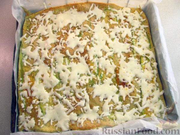 Блинные рулетики с кабачками и сыром (в духовке)