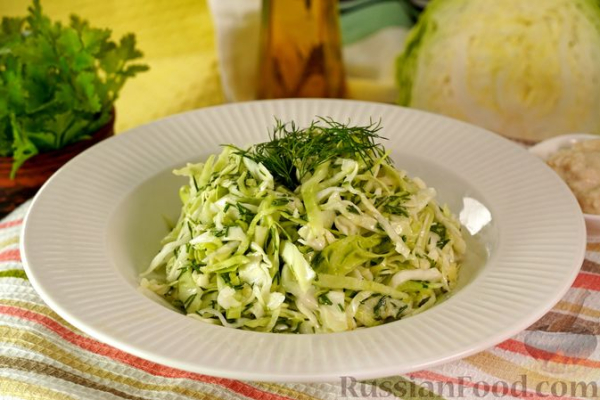 Капустный салат с хреном