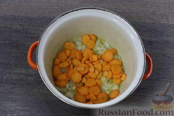 Овощной суп с картофельно-сырными галушками