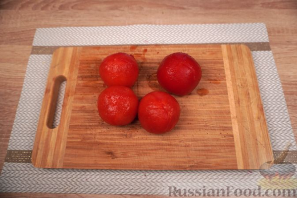 Запеканка из кабачков, с помидорами, беконом и сыром