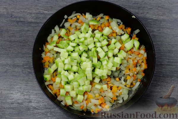 Овощное рагу с пшеном