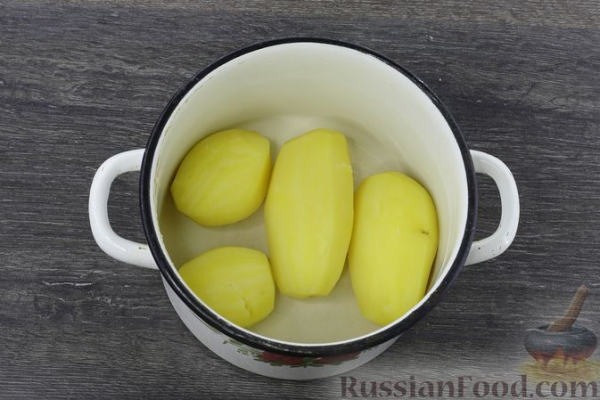 Овощной суп с картофельно-сырными галушками