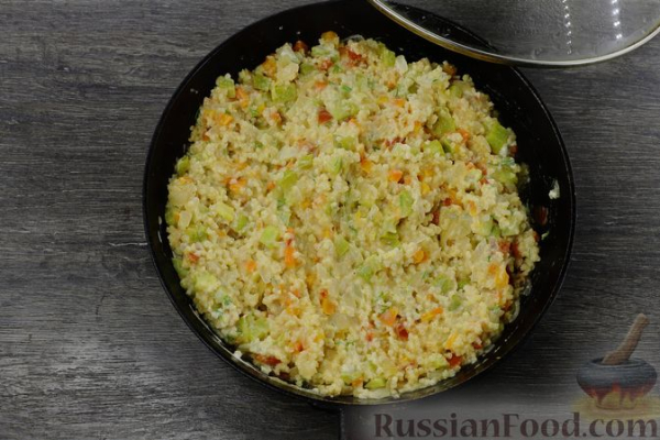 Овощное рагу с пшеном