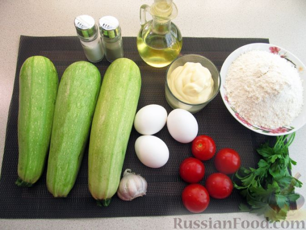 Закусочный кабачковый торт