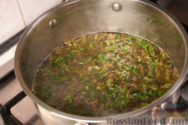 Польский щавелевый суп со сливками