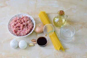 Спагетти с фаршем